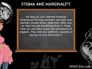 Amateur man likes to admire the dog dick before getting busy with it