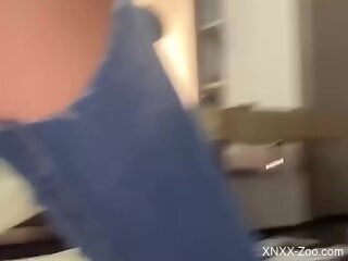 Stunning homemade bestiality ends with orgasms