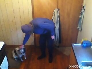 Amateur old man wants to fuck his dog and fulfill his fetishes