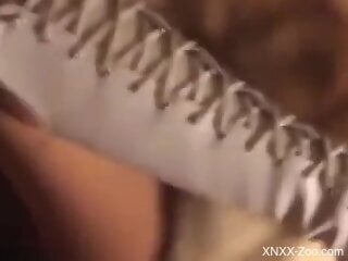 Amateur chick gets her pussy deep stimulated by the dog